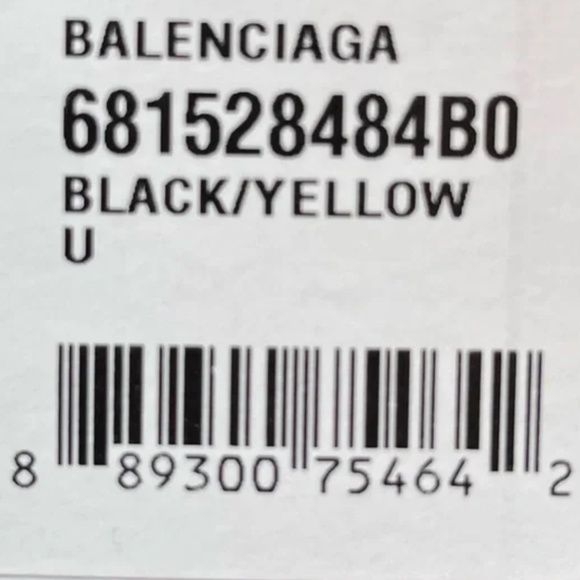 BALENCIAGA x the Simpsons Fringe Scarf, Black & Yellow *NWT* - Picture 6 of 6